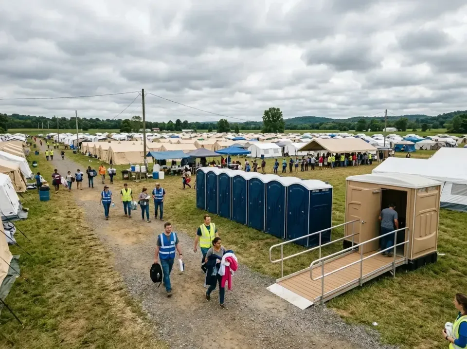 disaster-relief-camp-restrooms-010 — frequently asked questions, Dumpster & Portable Bathrooms Rental in Roseville, MN